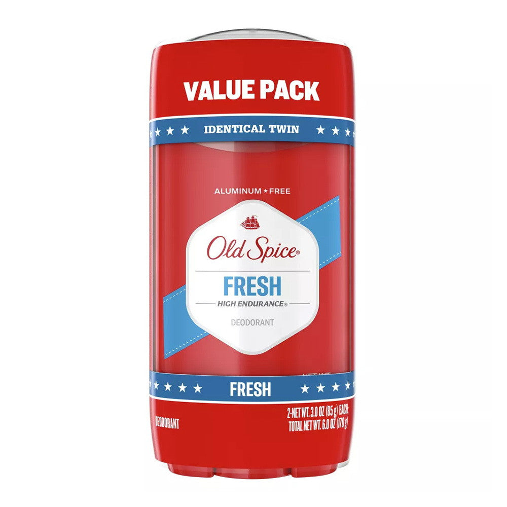 Old Spice High Endurance Fresh Deodorant Twin Pack, 6 Oz